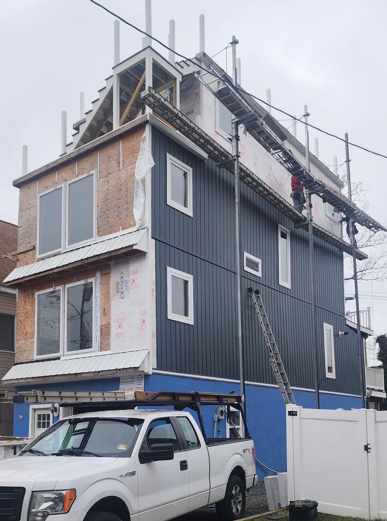 Residential siding work